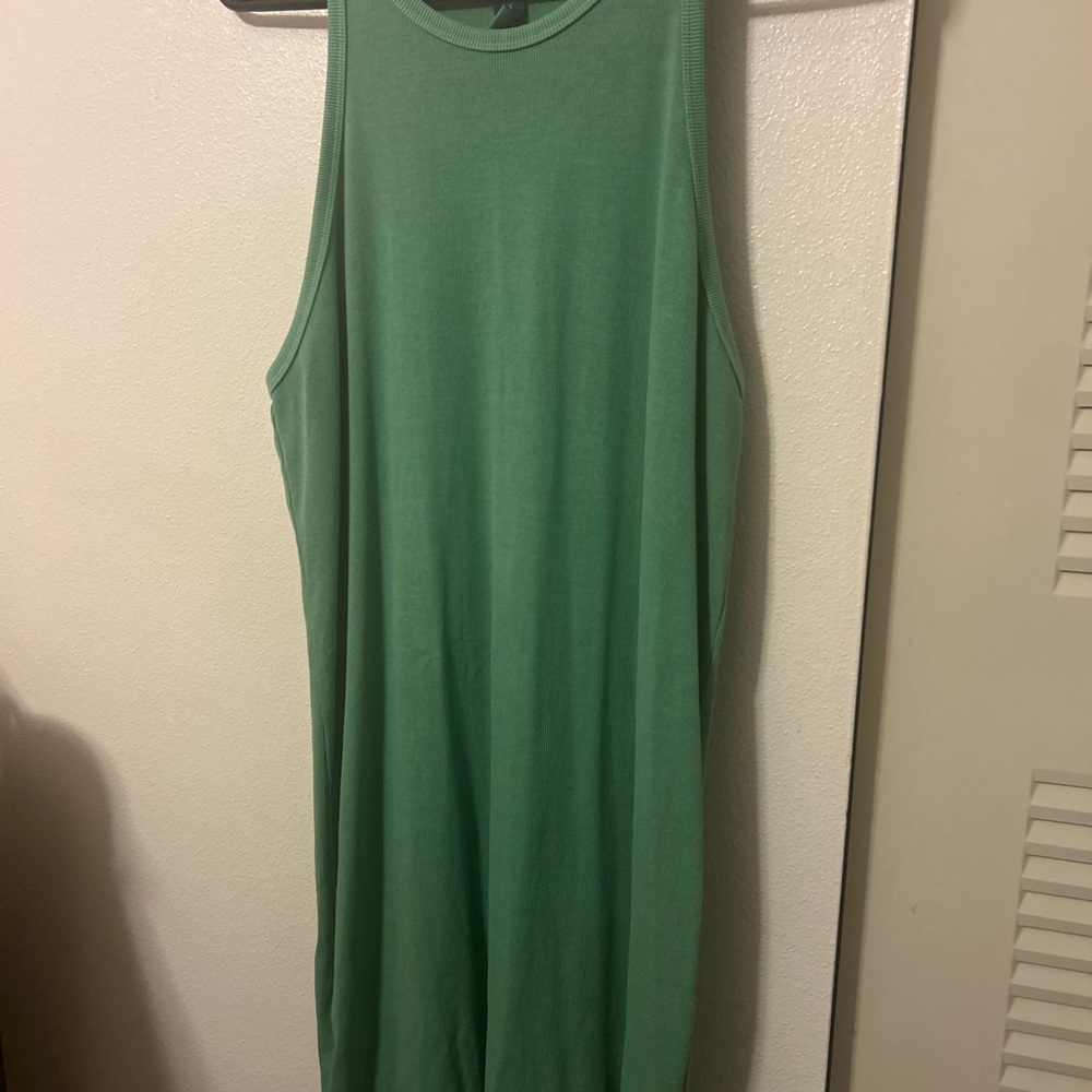 Old Navy Sleeveless Green Midi Dress